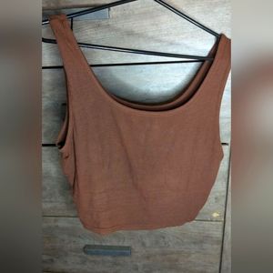 Shein brown crop top, size XL